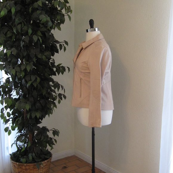 Athleta Salt Flat Leather Moto Jacket - Like New - Picture 5 of 13